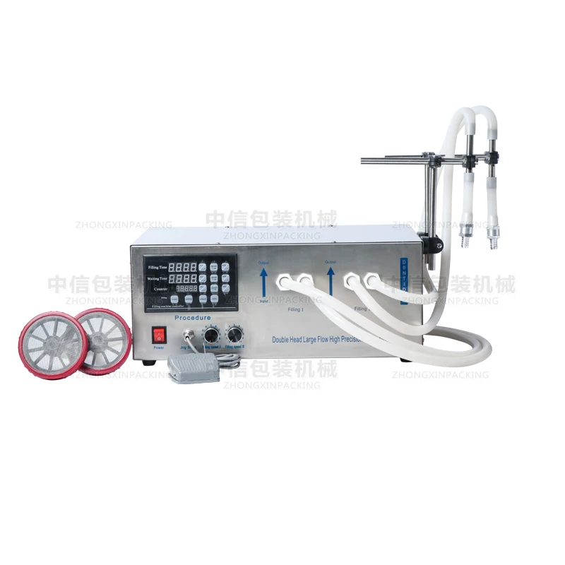 US $875.00 DoubleHead LargeFlow LargeCapacity Filling Machine 3017000 Ml Oil Edible Oil Perfume Liquid Filling Machine