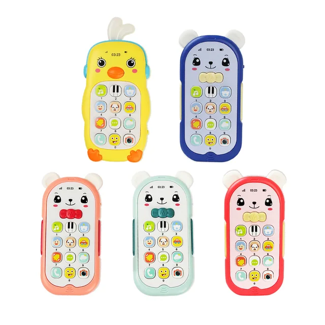 Baby Mobile Phone Toy Telephone Music Sound Machine for Kids Infant Early Educational Cartoon Machine Phone Kids Toys Gift 6