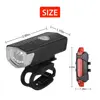 Vélo vélo lumière LED USB ensemble Rechargeable vélo de montagne avant arrière lampe de phare lampe de poche ► Photo 3/6