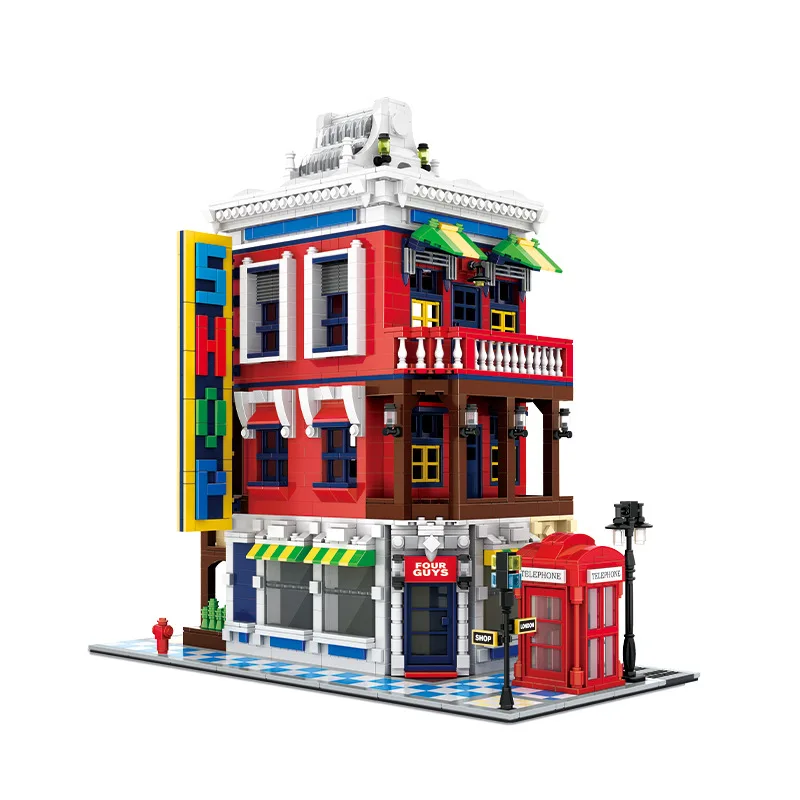 

Corner shop Set Compatible Legoing Street View Creator Model Building Blocks 2332 Piece Bricks Kids Gift Toys For Children