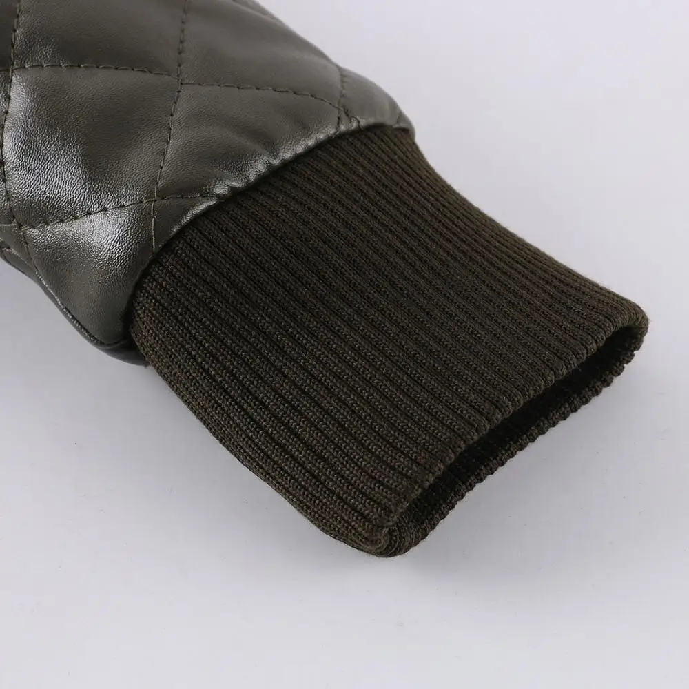 Женская кожаная куртка из искусственной кожи, байкерская куртка Veste En Cuir Femme, пальто Perfecto Femme Aviator Veste Simili Cuir, черный, зеленый, белый