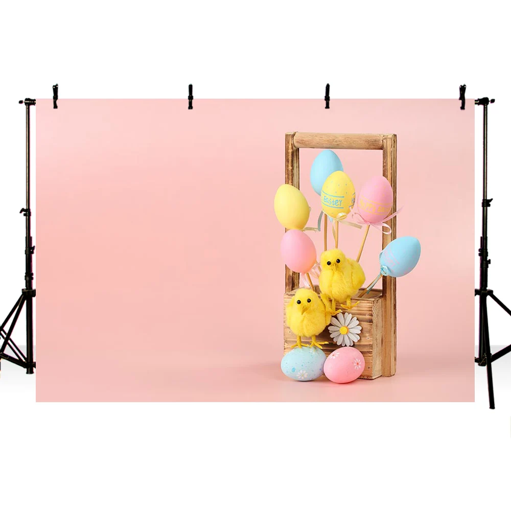 8x8FT Vinyl Backdrop Photographer,Easter,Funky Pattern with Egg Background for Baby Birthday Party Wedding Studio Props Photography