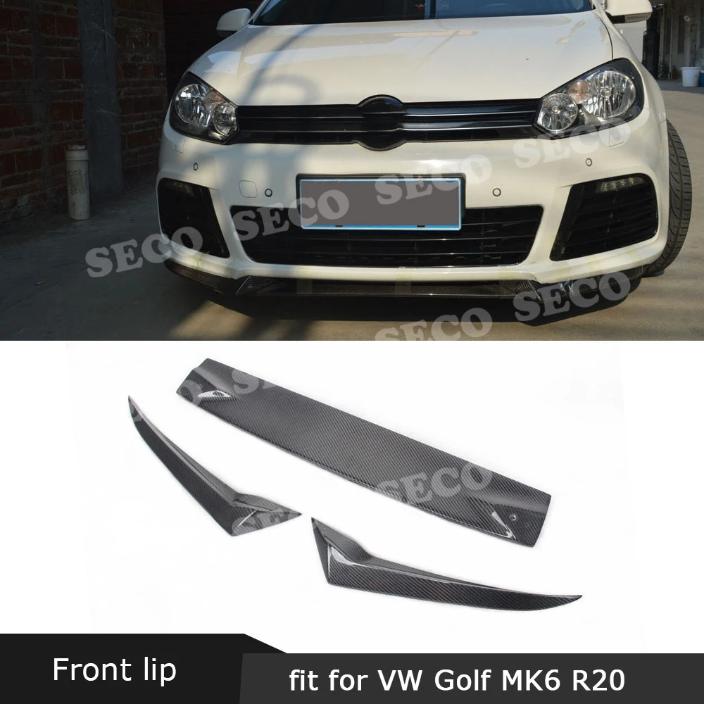 Передняя губка для Volkswagen VW Golf 6 VI MK6 R20 2010 2013 Scirocco R 2009 2014 защита подбородка из