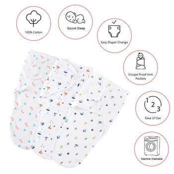 

CYSINCOS 3 Pcs Newborn Sleepsack Baby Blanket Swaddle Wrap Polar Fleece Fabric Soft Swaddling Infant Bedding Winter Sleeping Bag