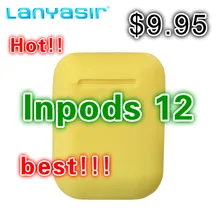 Lanyasir Bluetooth i12 InPods12 tws Наушники Беспроводные Bluetooth 5,0 наушники для всех смартфонов спортивные наушники гарнитура штативы