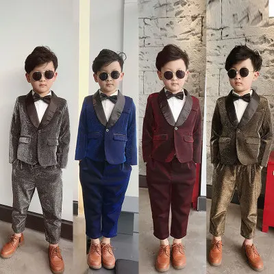 Костюм для детей 3-8 лет новый весенний Корейский детский костюм подиума с
