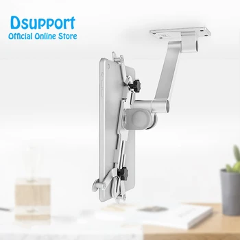 

2 in 1 Tablet Wall Mount Stand Aluminum Alloy Screen Holder Universal 3.5-12 inch Tablets Bracket and smartphone