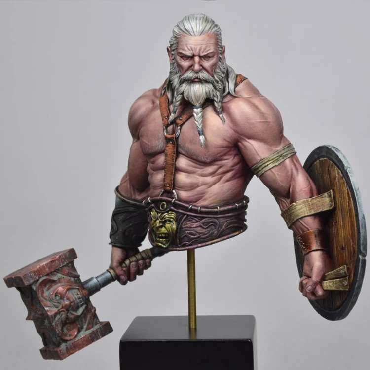 

1/12 Bress the Old Barbarian, Resin Model Bust GK, Unassembled and unpainted kit