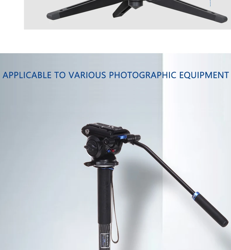 Benro A38FS4N C38FS4N монопод камера подставки для видео DSLR камеры штатив с S4N головкой 4 секции Максимальная загрузка 10 кг