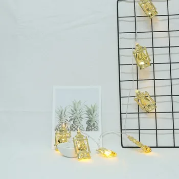 

10 LED Metal Oil Lamp Modeling Decorative Lights String Christmas Decor Room Lights Decor Solar Lights for Garden Decoration