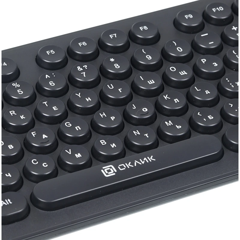 Клавиатура Oklick 400MR черный USB slim Multimedia