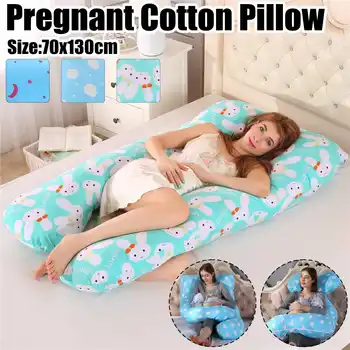 

Full Body Pregnant Women Pillow U Shape Cotton Washable Pregnancy Pillow Sleeping Support Maternity Pillow for Side Sleepers