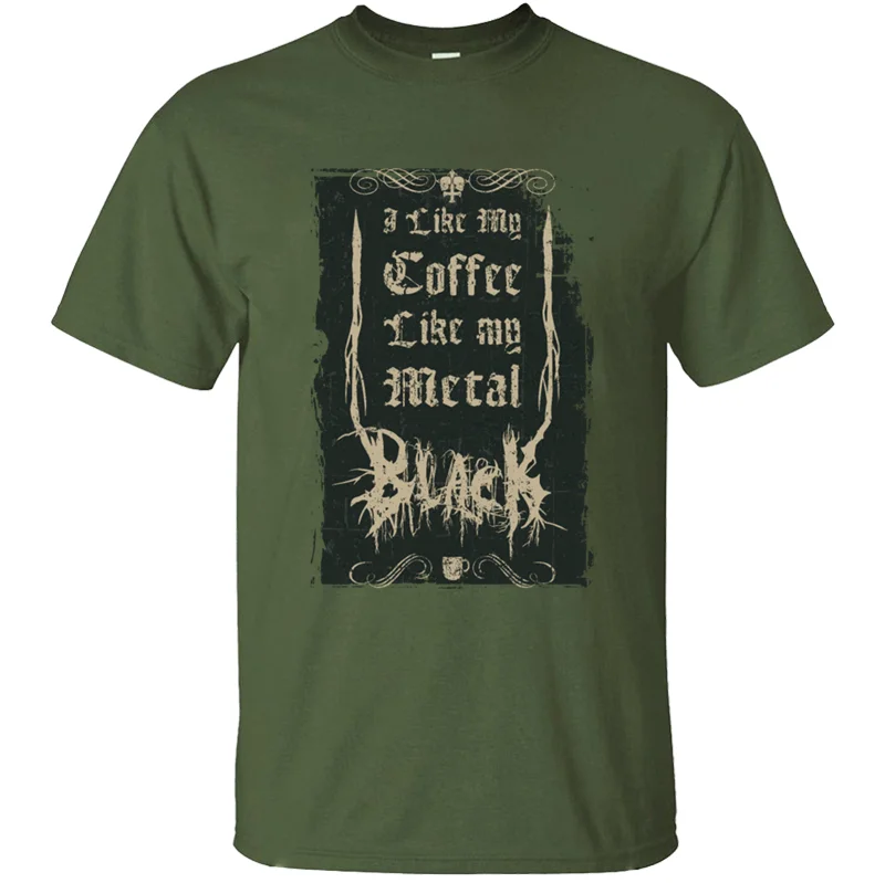Модная черная футболка Homme Like My coffee Like My Metal Повседневная S-5xl футболка для отдыха, европейский размер