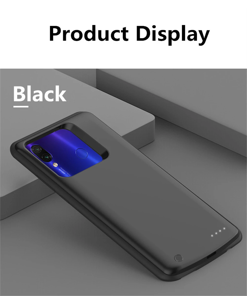 6500 мАч чехлы для Xiaomi Redmi Note 7 Pro резервного питания банк зарядки чехол для Redmi Note 7 Внешний контейнер для аккумуляторных батарей