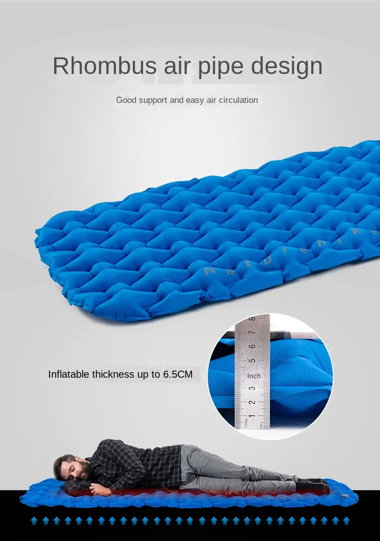 Colchão de ar Cama de ar Esteira de Acampamento Almofada de Dormir Ultraleve ao ar Mat com Pillow Naturehike Livre Moistureproof Camping Almofada Inflável 3 com travesseiro cama acampamento almofada dormir