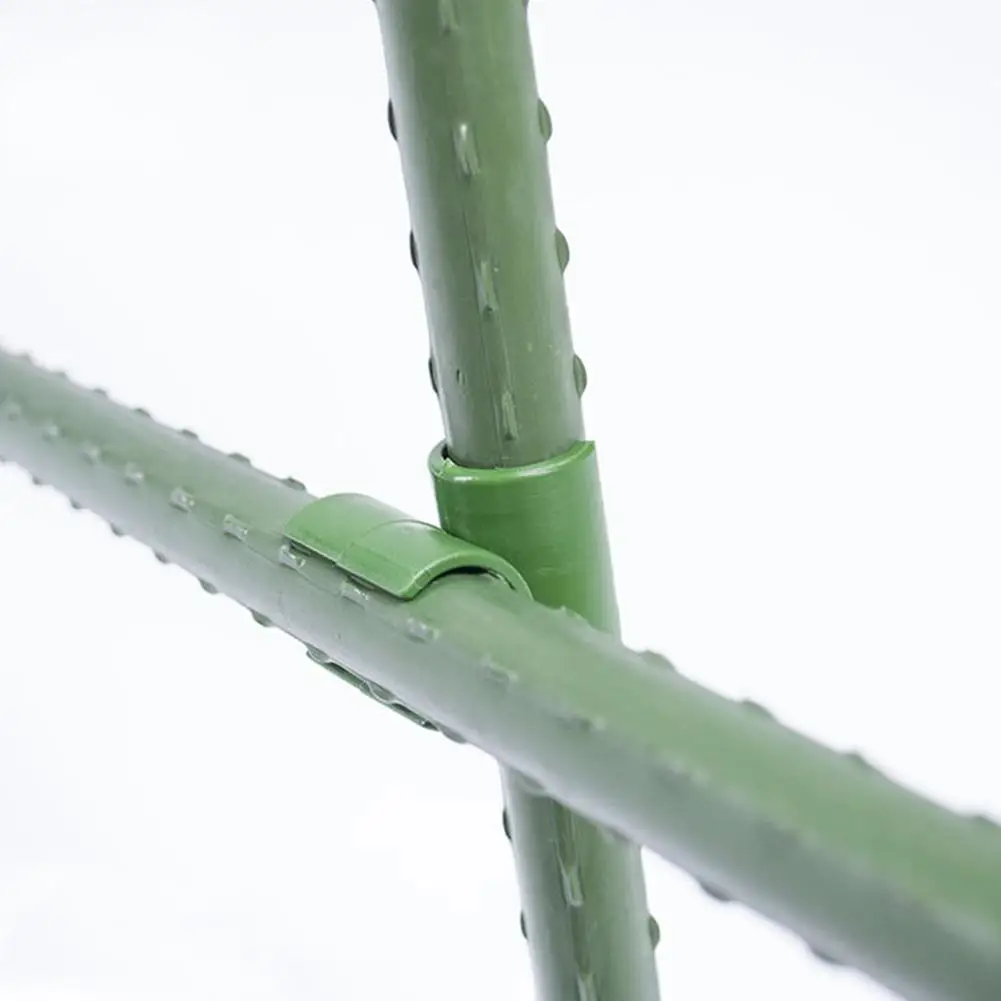 

10 PCS Cross Plastic clips Plant support Fixed Connector Adjustable Fastener Diameter Agriculture Gardening Pillars 8-20mm M6I4