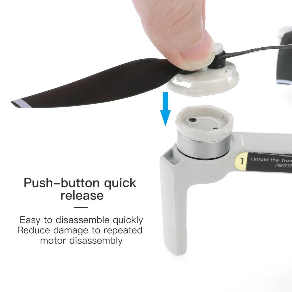 new Drone For DJI MAVIC Mini Propeller & Release Blade Quick Release Blade 4726F Propeller Paddle Base Replacement #C