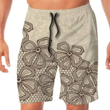 

Summer Old Lace Pattern Men Novelty Gay Funny Lounge Pants Beachwear