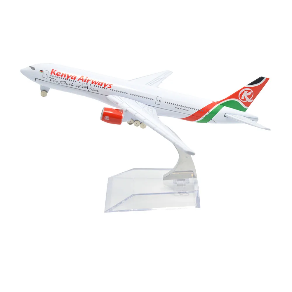 

TANG DYNASTY(TM) 1:400 16cm Boeing B-777 Kenya Airways Metal Airplane Model Plane Toy Plane Model