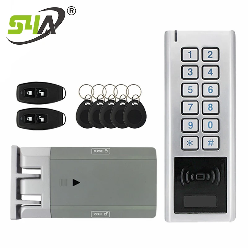 Wireless Access Control Door Lock With Two 433mhz Remote Transmitters