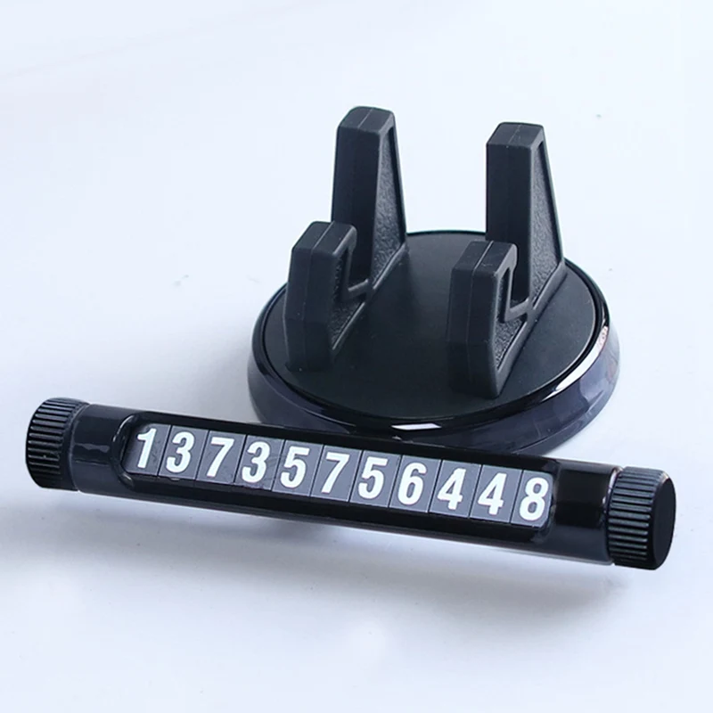 Car Dashboard Non-slip Mat Rubber Mount Phone Holder Pad Mobile Phone Stand Bracket For Phone Multi Functions - Название цвета: BK