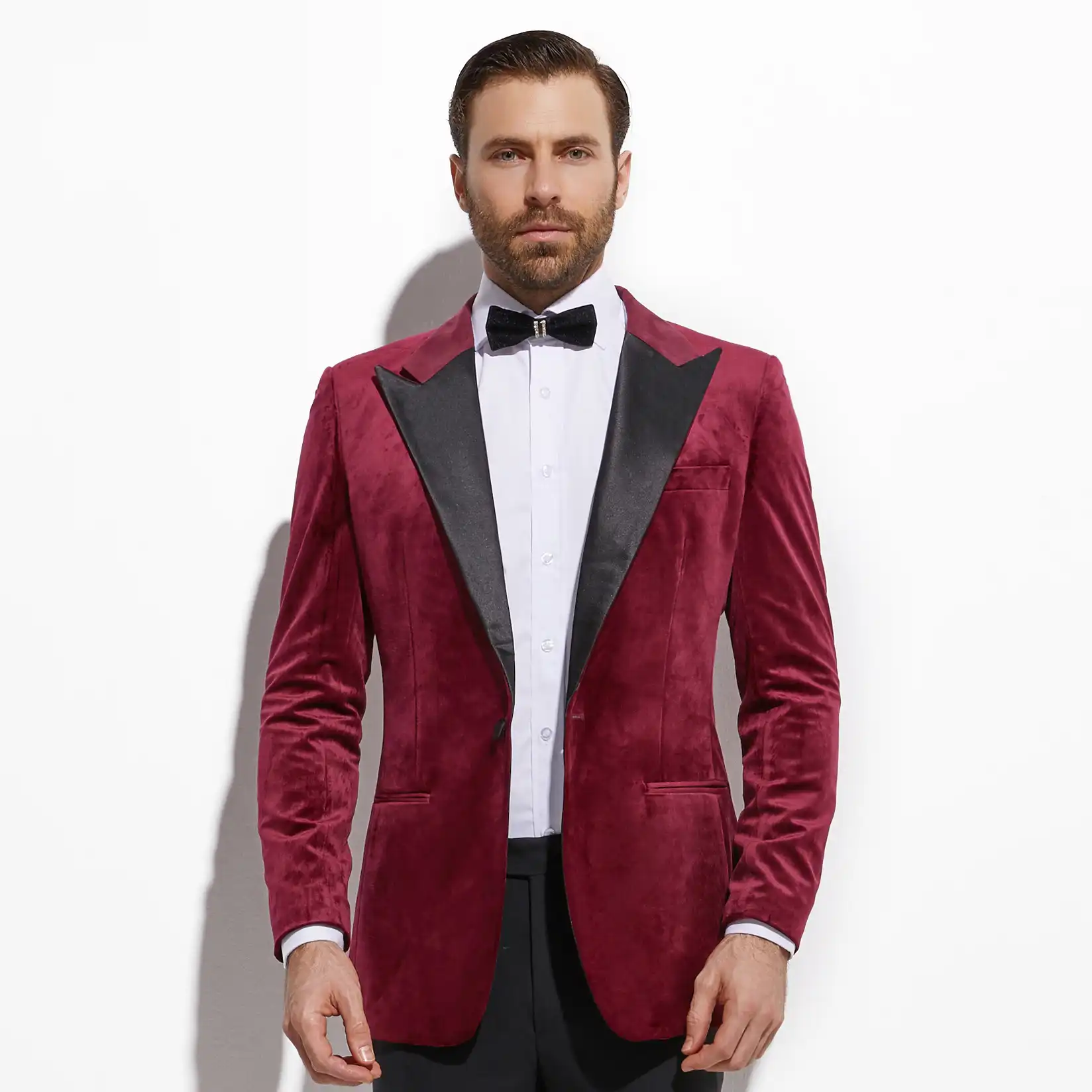 dark red blazer mens