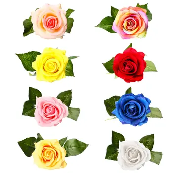 

8 Colors Silk Cloth Soft Artifical Flower Rose Silk Flower Bouquet Durable For Garden Party Wedding Home Decor 44cm