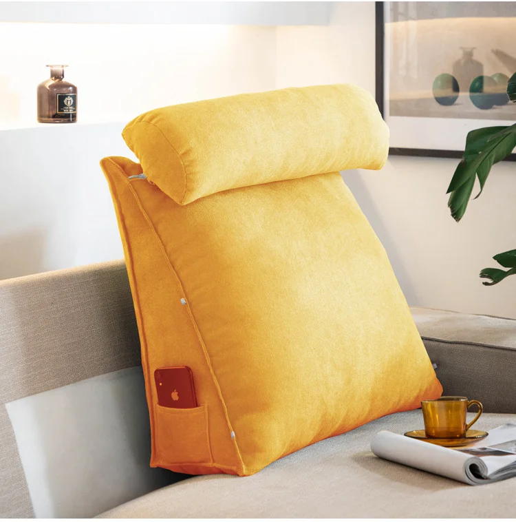 Mx Triangle Reading Pillow Sofa Waist Cushion Small Wedge Backrest Pillow Soft Back Rest Bed Cushion Wedge Pillow A2