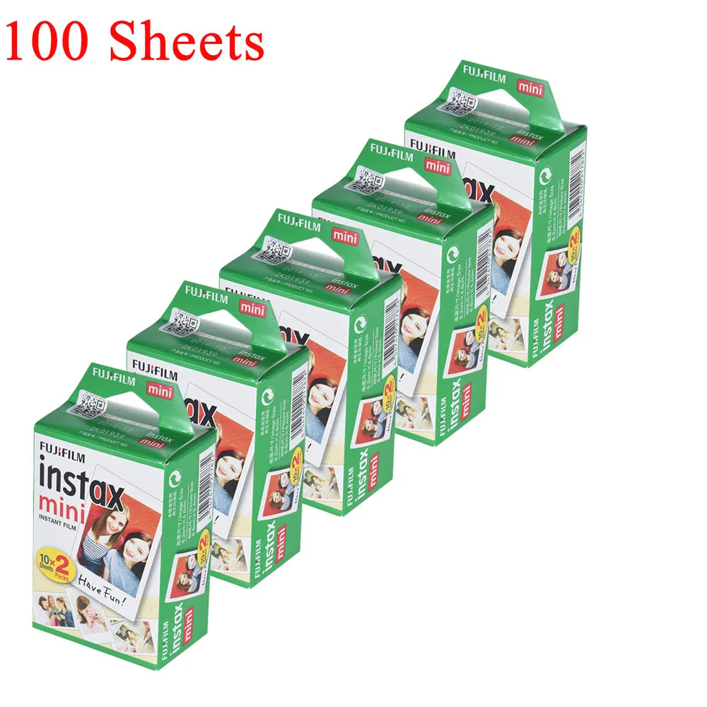 100 p cs Пленка Fujifilm Instax Mini 10-100 лист для Fujifilm Instax Mini 7s 8 25 90 9 Instax camera Mini 8 9 пленка с фотоальбомом - Цвет: 100 p cs