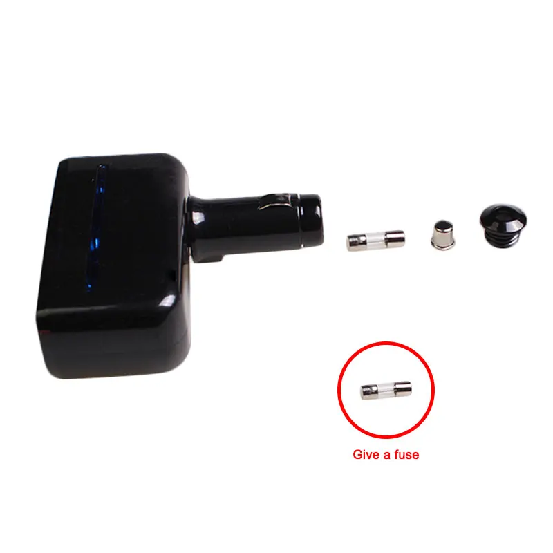 Горячий портативный двойной USB автомобильный прикуриватель зарядное устройство Черный