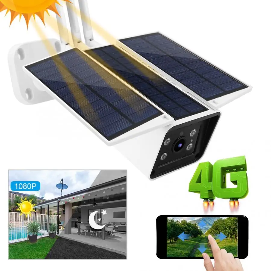 Наружная беспроводная Солнечная камера 4G 1080P HD с ночным видением