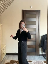 Vaqueros de cintura alta para mujer, Pantalones rectos de pierna ancha a la moda, holgados, cómodos, informales, ropa de mezclilla, pantalones bombachos