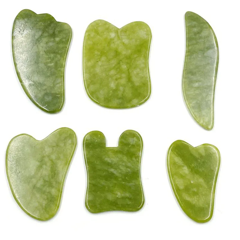 Good Deal Massage-Tools Scrapping-Plate Gua Sha Natural Jade Green kblDlZjMM