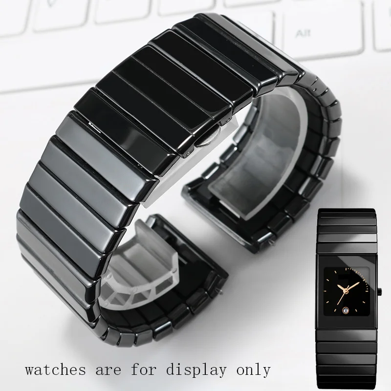 Most Popular Ceramic 24 mm Watch Band Replacement B266_BLK_K0015245