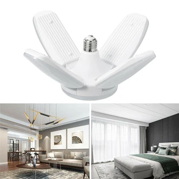 

LED Deformable Lamp Ceiling Fixture For Garage Shop Home 75W Work Lights Temperature Resistance The Cooling