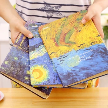 

Van Gogh 26-ring loose-leaf binder thicken CY Retro A5/B5 diary notebook stationery