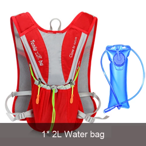 backpack and 2L 10L, женская и мужская сумка, марафон, гидратационный жилет, упаковка для 2л, сумка для воды, для велоспорта, пешего туризма, сумка для спорта на открытом воздухе, рюкзак для бега - Цвет: backpack and 2L