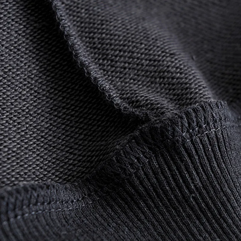 NSZ женский черный хлопок негабаритных толстовки с длинным рукавом круглый воротник пальто повседневная верхняя одежда