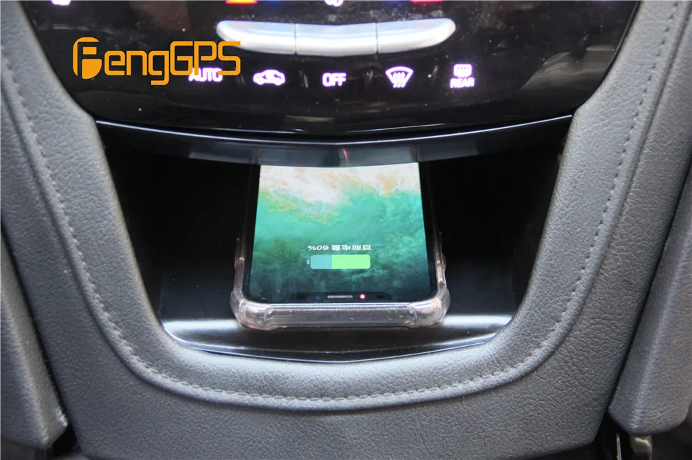 Qi автомобильное беспроводное зарядное устройство для Cadillac XT5 для iPhone Xs Max X XR samsung S10 S9 инфракрасный Быстрый держатель телефона