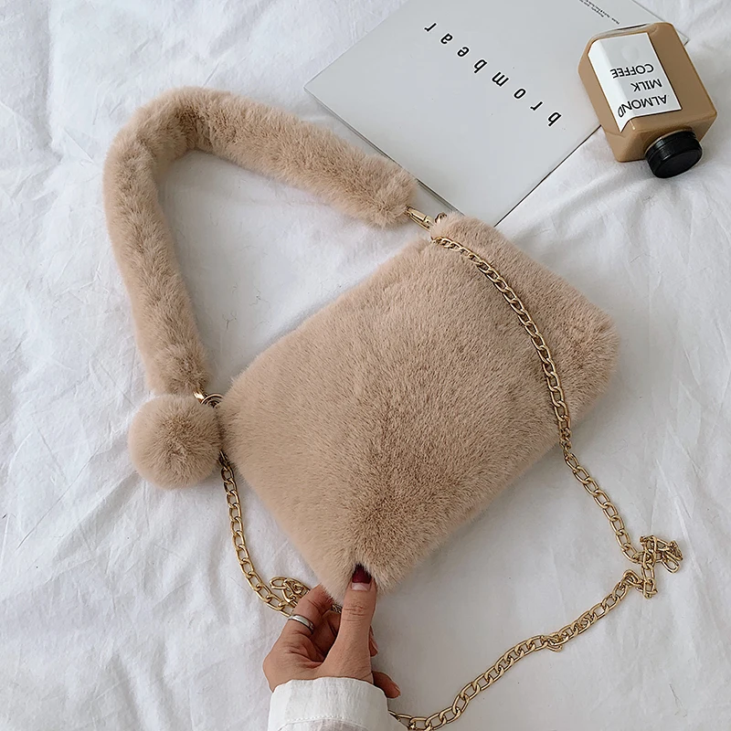 

Women Fashion Plush Crossbody Bags Messenger Bags High Quality Nylon Shoulder Bag For Female Mujer Torebki Damskie Bandolera