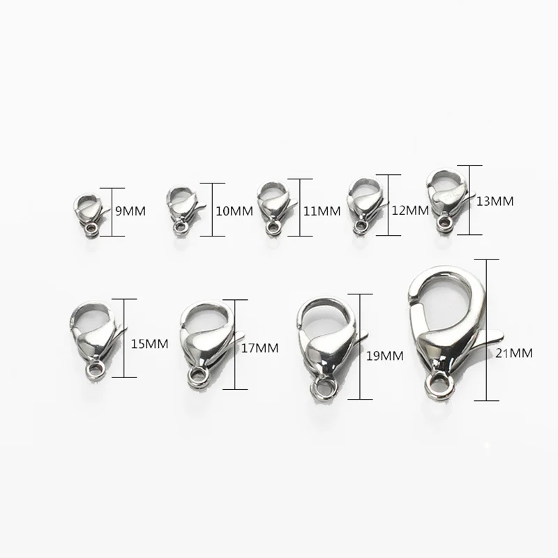 

Wholesale Stainless Steel Lobster Clasp Necklace Clasp Bracelet Clasps Polishing Jewelry Accessories Jewelry Making Supplies