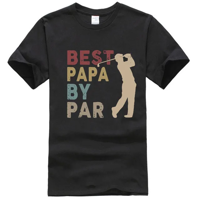 Мужские Fathers Day best Papa по пар Забавный Подарок Для Гольфа Рубашка