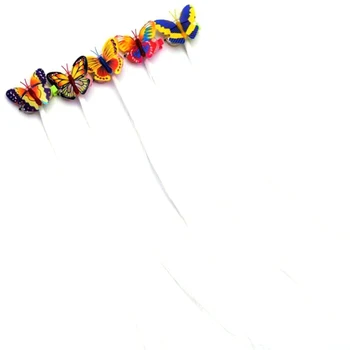 

24 Pcs Butterfly Style Christmas LED Braid Luminous Led Decoration Wedding Hairstyle Birthday Party Decoration