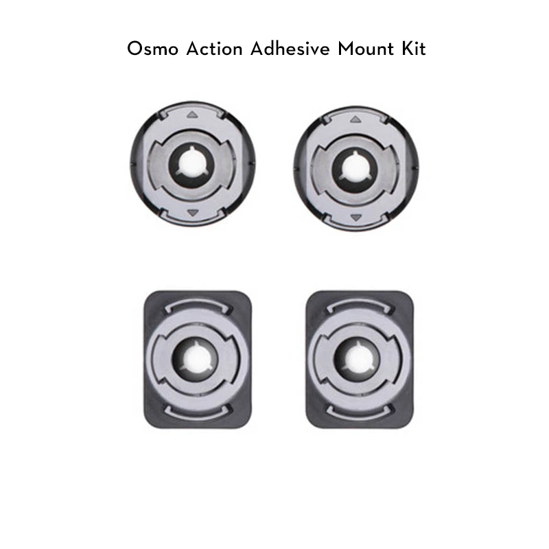DJI Osmo Action Kit de montaje adhesivo, fijación Osmo A superficies planas o curvas para ampliar las opciones de disparo, original|Carcasas para videocámara deportiva| - AliExpress