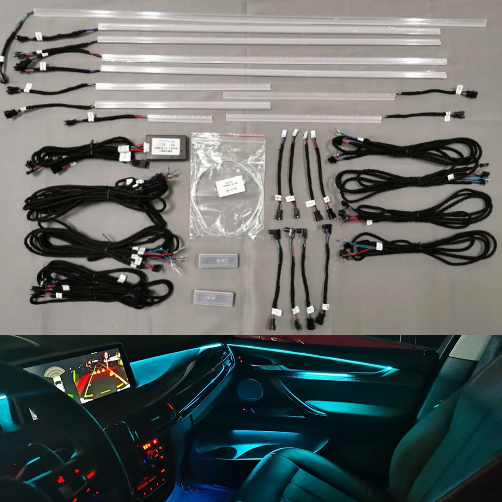 Светодиодная лента для BMW X5/X6 8/9/11 цветов декоративная неоновая лампа тюнинга
