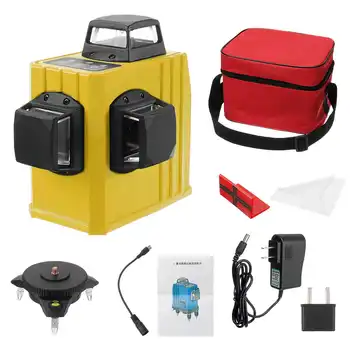 

12 Line Laser Level Automatic Self-Leveling 360° Green Light 3D Cross Measure Horizontal And Vertical Cross Laser Beam Line
