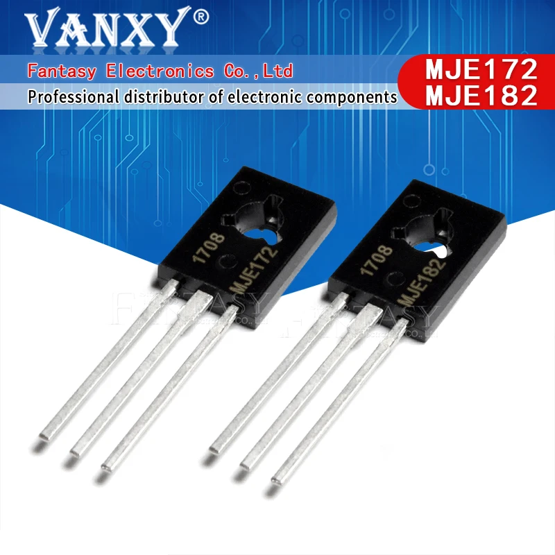 5 пар MJE172 MJE182 TO 126 ( шт. JE172G + JE182G ) 3A 80V MJE172G MJE182G|Интегральные схемы| |