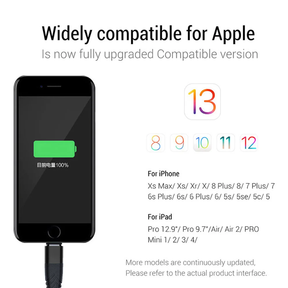 2 м 3M USB кабель для зарядки данных для iPhone 7 8 Plus 11 Pro X XS Max Apple iPhone 5 6 S 6 S шнур Быстрая зарядка