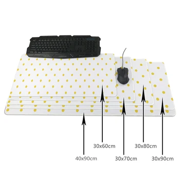 

Golden Large Dot Mouse pads 800x300mm pad to Mouse Notbook Computer Mousepad Cheapest Gaming pad mouse Gamer to 90x30cm