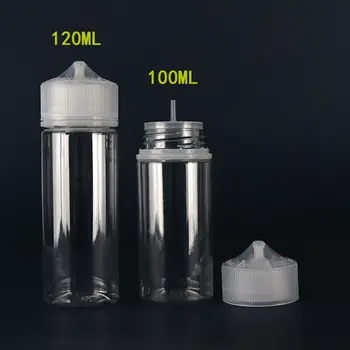

5pcs 30ml/60ml/100ml/120ml Plastic PET Empty Dropper E Liquid Eye Clear Water Bottles Long Tip Cap V3 juice Oil Vape Pen Bottle